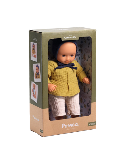 Lalka z ruchomymi powiekami Baby Pomea Djeco BÉBÉ Concept 