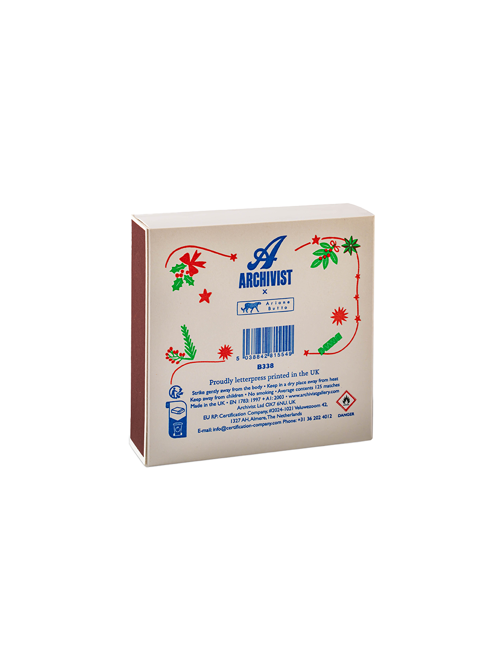 Luksusowe zapałki w ozdobnym pudełku Archivist Gallery BÉBÉ Concept 