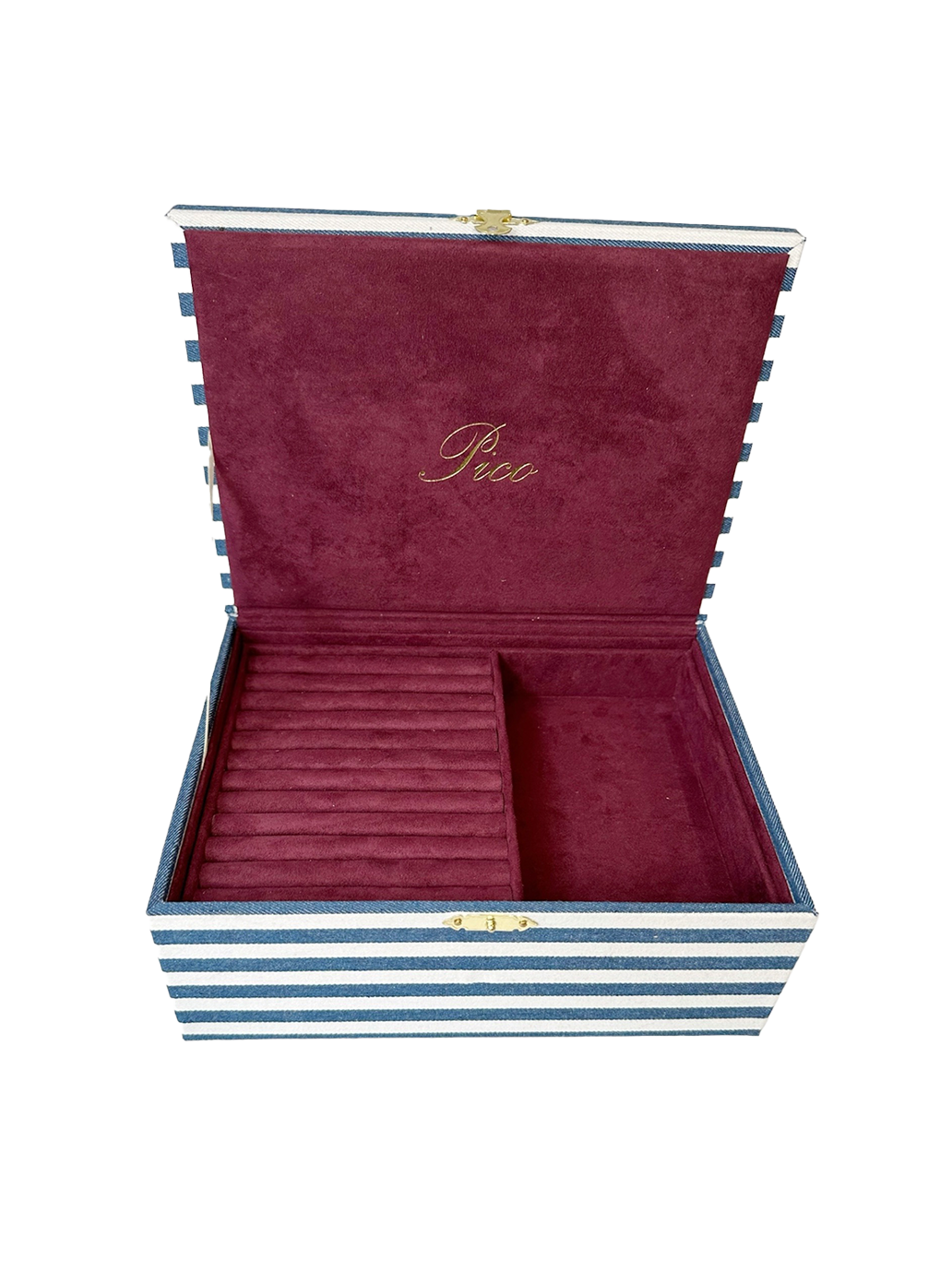Obří šperkovnice NAVY STRIPE