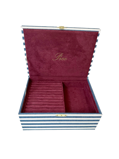 Obří šperkovnice NAVY STRIPE