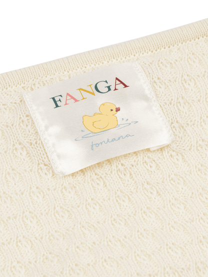Bawełniany kocyk Fanga Venti Pointelle Blanket Konges Slojd BÉBÉ Concept 