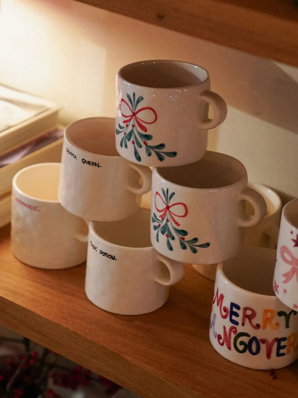 Ceramiczny kubek Mistletoe Anna + Nina BÉBÉ Concept 