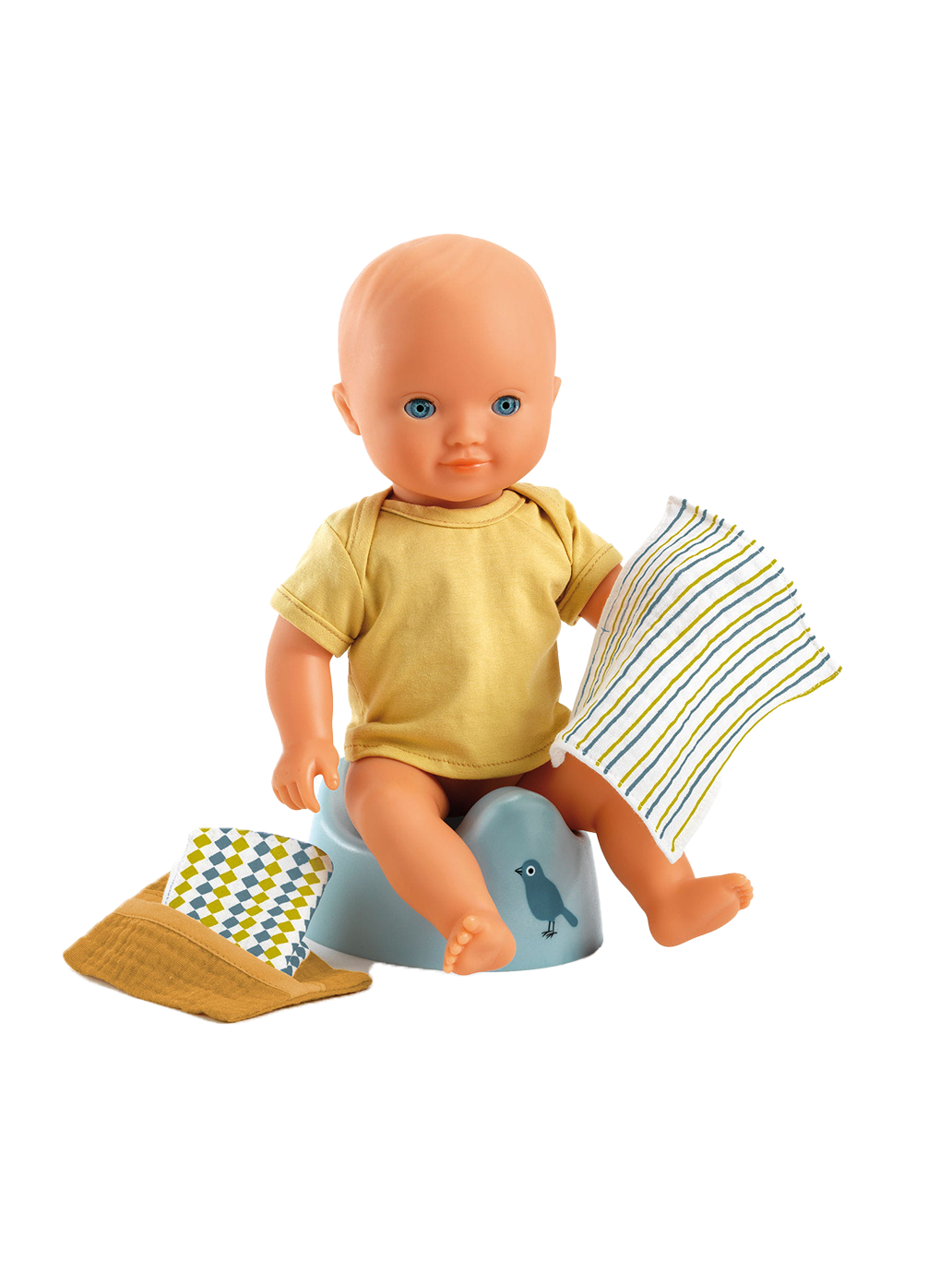 Nocnik z akcesoriami dla lalki Pomea Djeco BÉBÉ Concept 