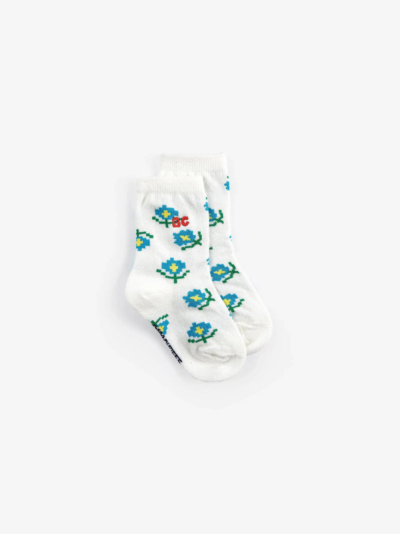 Flower short socks pack x 2 Bobo Choses BÉBÉ Concept 