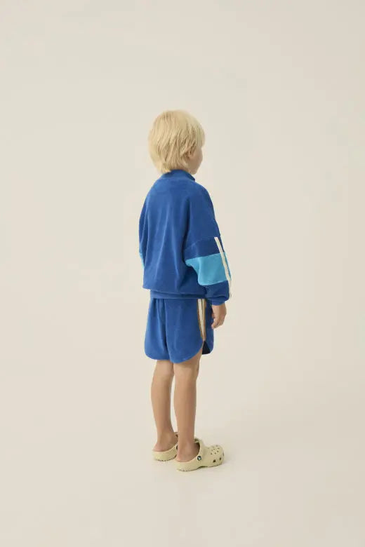 Blue Color Block Shorts The Campamento BEBE Concept 