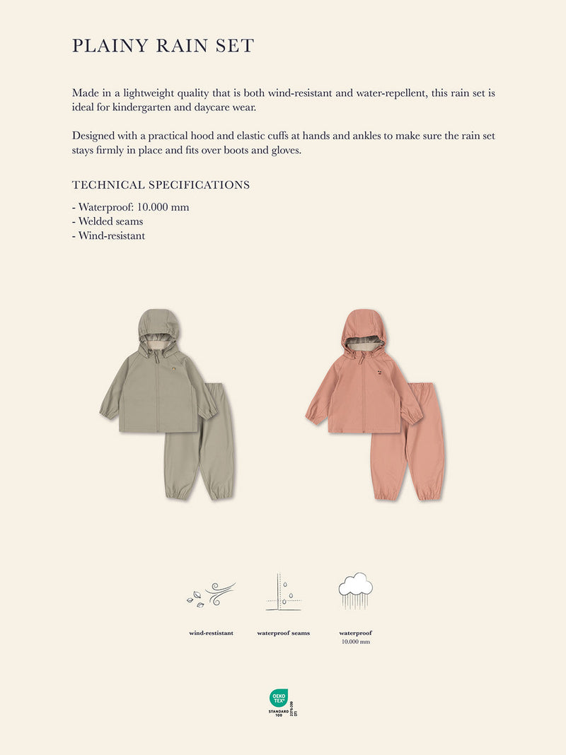 Ocieplany zestaw przeciwdeszczowy Rainy Palme set Konges Slojd BÉBÉ Concept 
