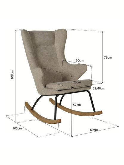 Fotel bujany De Luxe Teddy Quax BÉBÉ Concept 