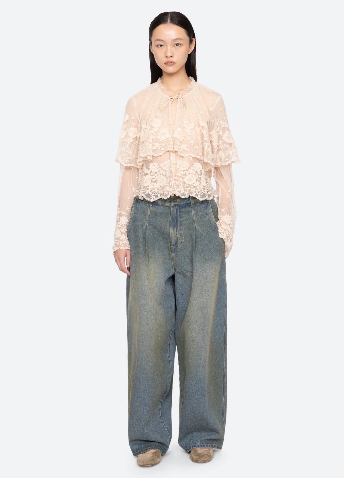 Lyssa denim jeans BLACK