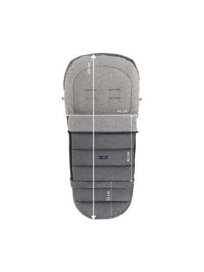 Powiększany śpiworek z wełną do wózka iGrow Aspen Zaffiro BÉBÉ Concept