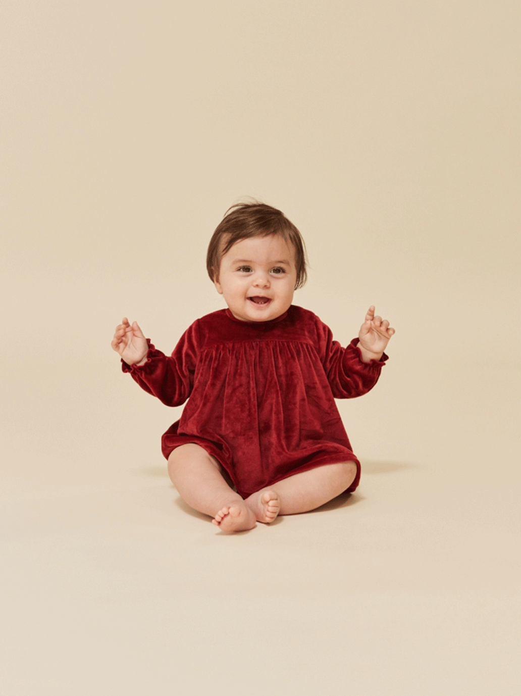 Aksamitna sukienka - rompers Jingle Romper Konges Slojd BÉBÉ Concept