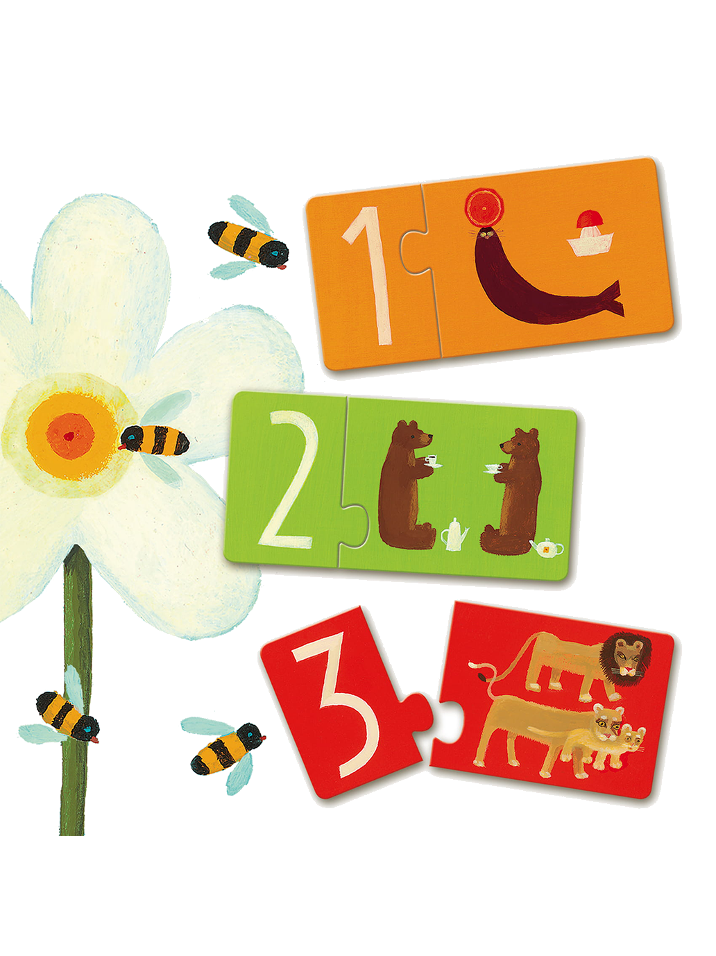 Puzzle dla najmłodszych Duo Djeco BÉBÉ Concept