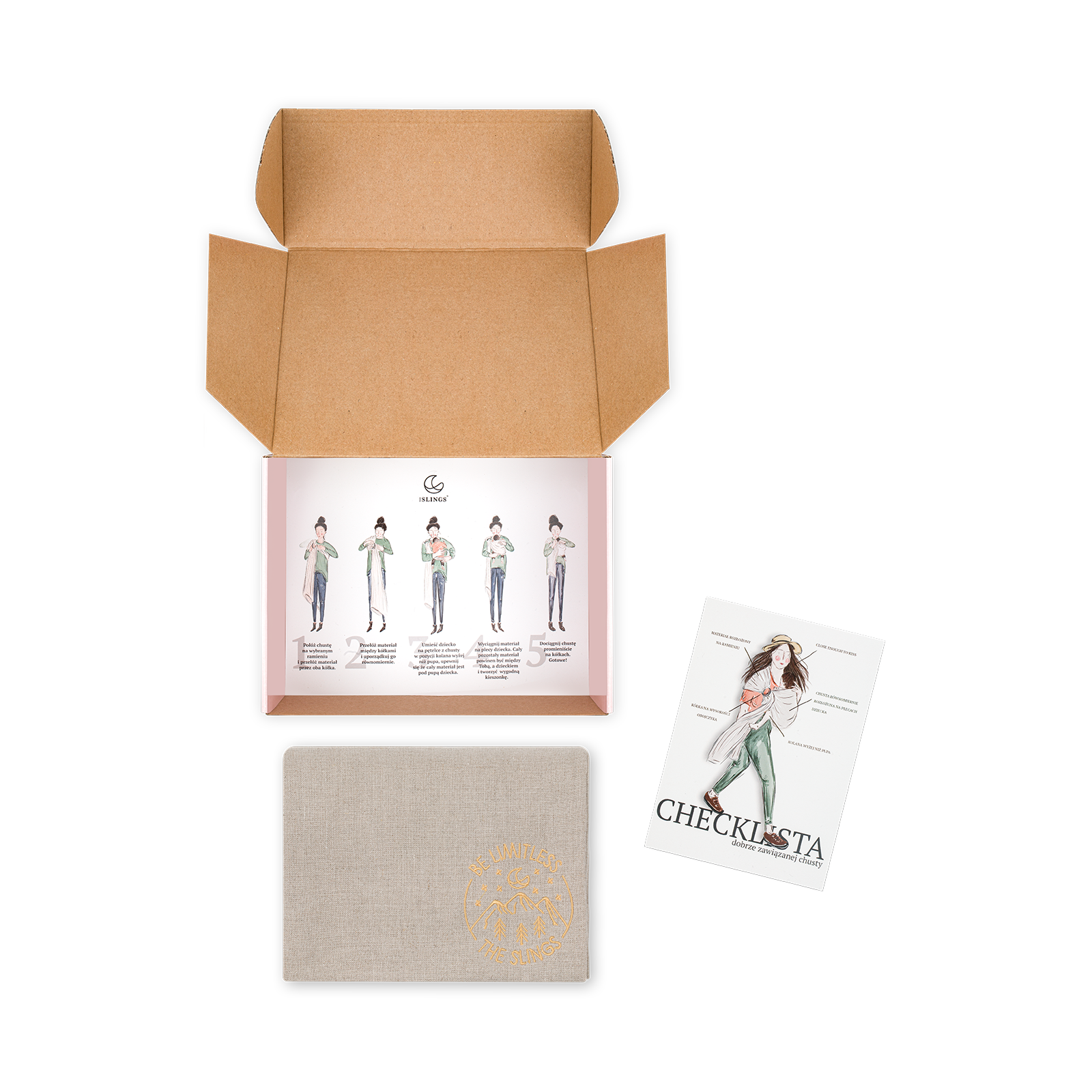 Lniana chusta kółkowa The Slings BÉBÉ Concept 