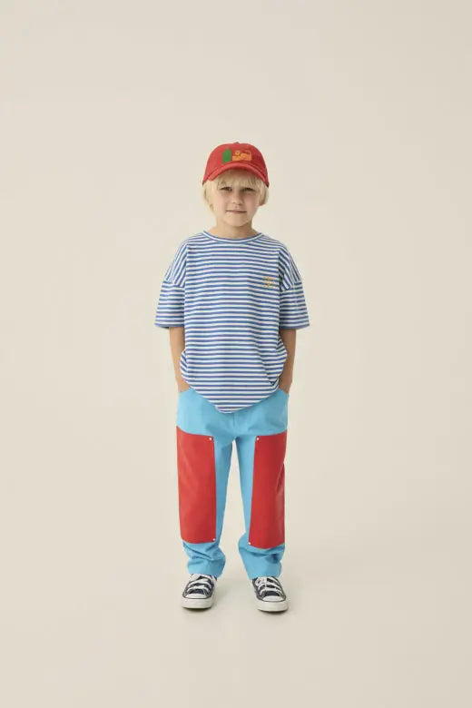 Blue Stripes Oversized Tshirt The Campamento BEBE Concept 
