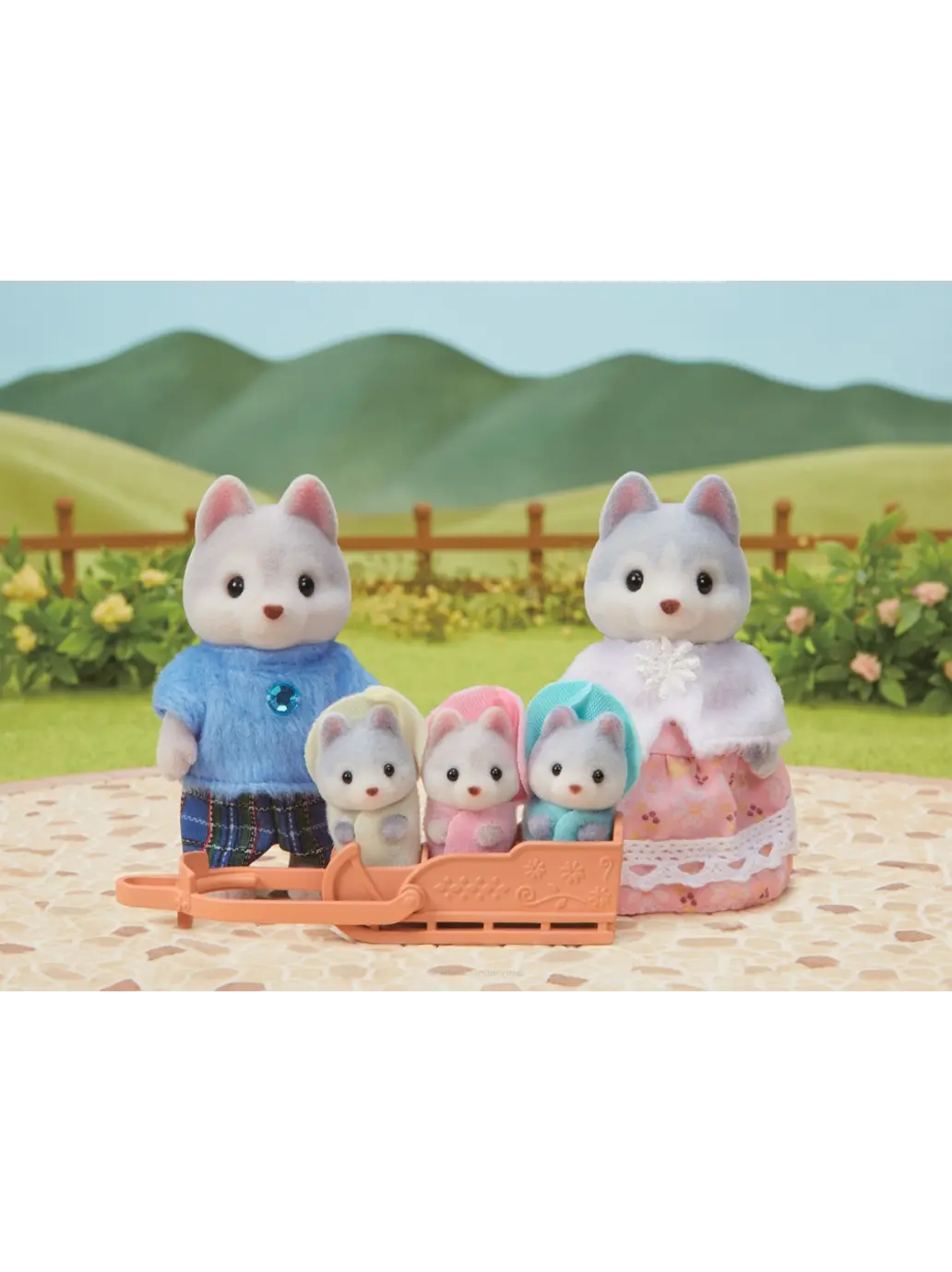 Kolekcjonerskie figurki rodzina Husky Sylvanian Families BEBE Concept 
