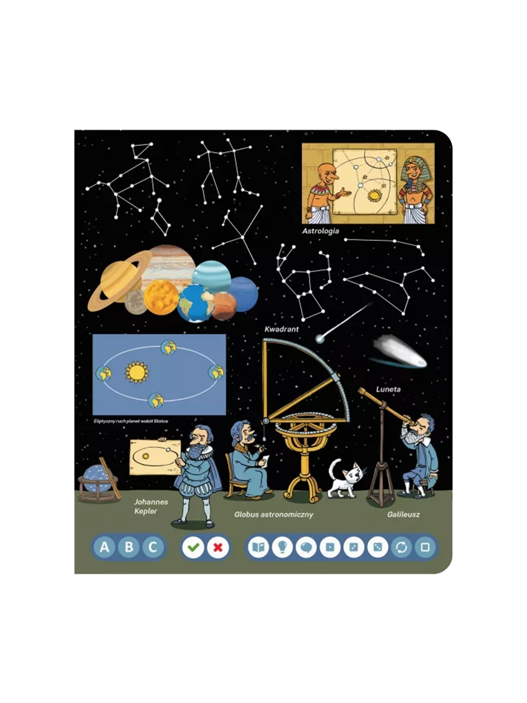 Wszechświat. Książka interaktywna Albi BÉBÉ Concept 