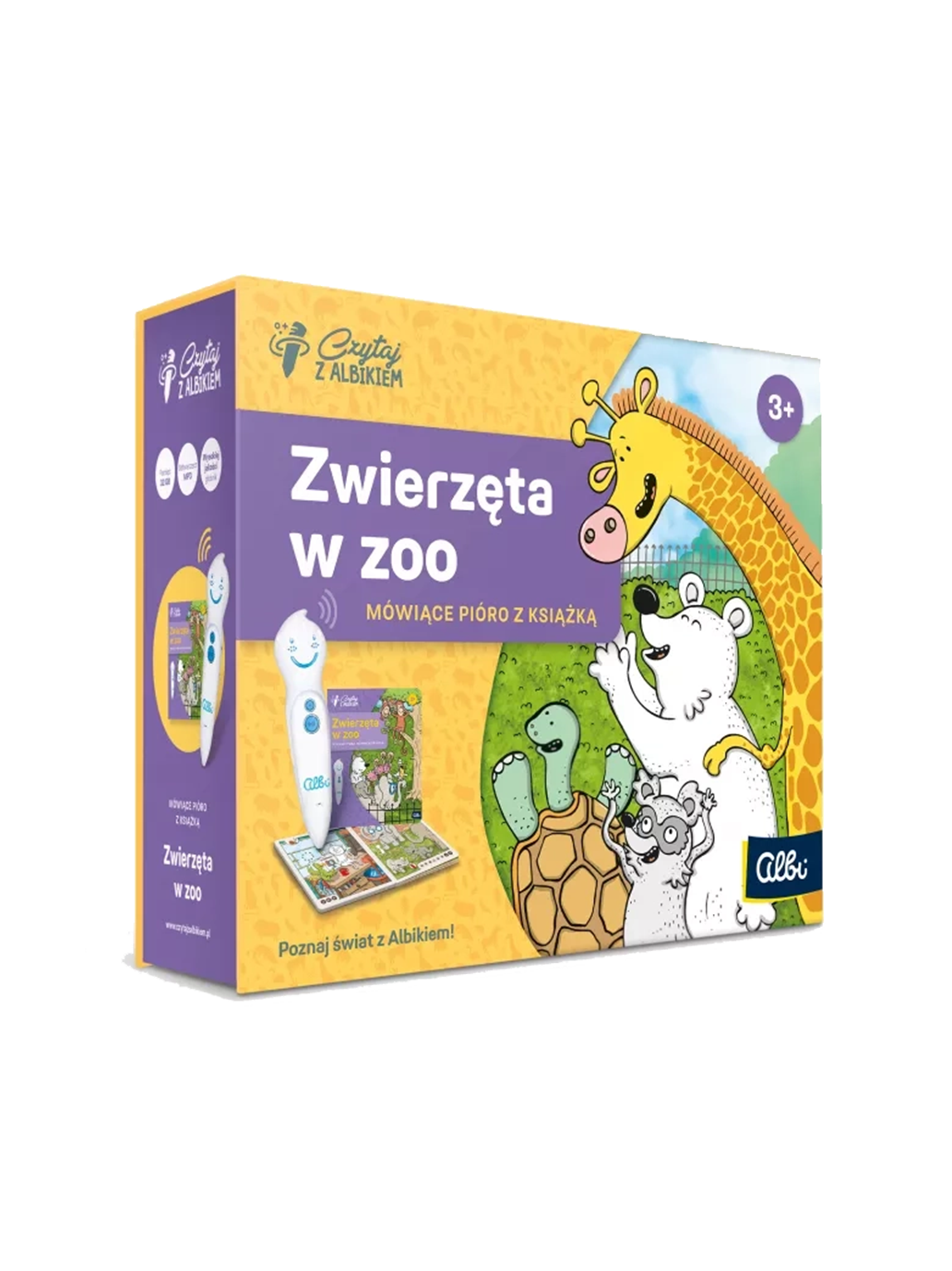 Zwierzęta w zoo. Zestaw książka z piórem Albi BÉBÉ Concept 