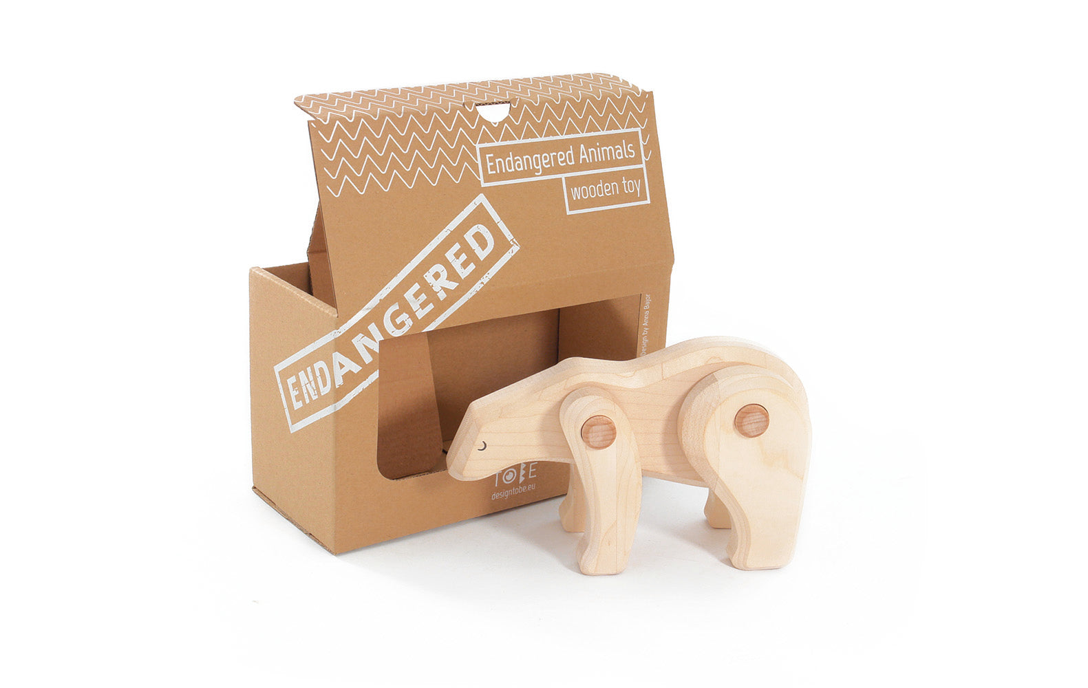 OUTLET Drewniany Miś polarny Bajo bébé concept BÉBÉ Concept 