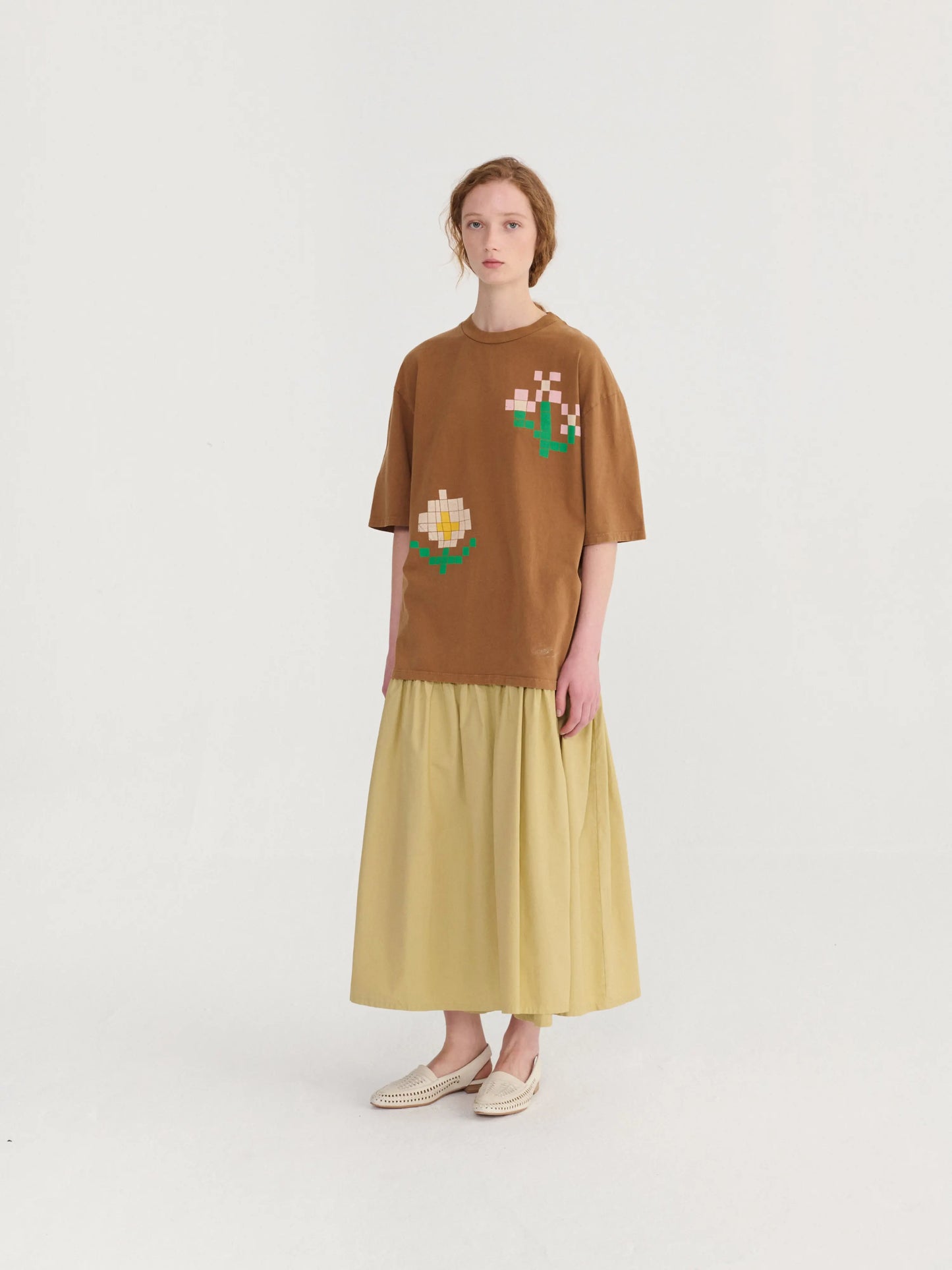 Pixel Flowers oversize T-shirt Bobo Choses BEBE Concept 