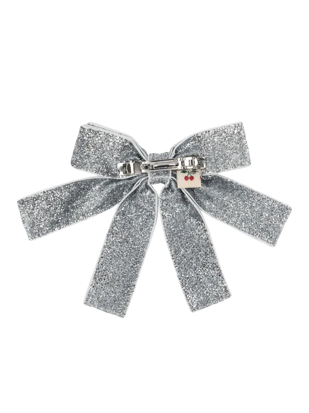 Spinka do włosów z kokardą Glitter Velvet Barette Konges Slojd BÉBÉ Concept 