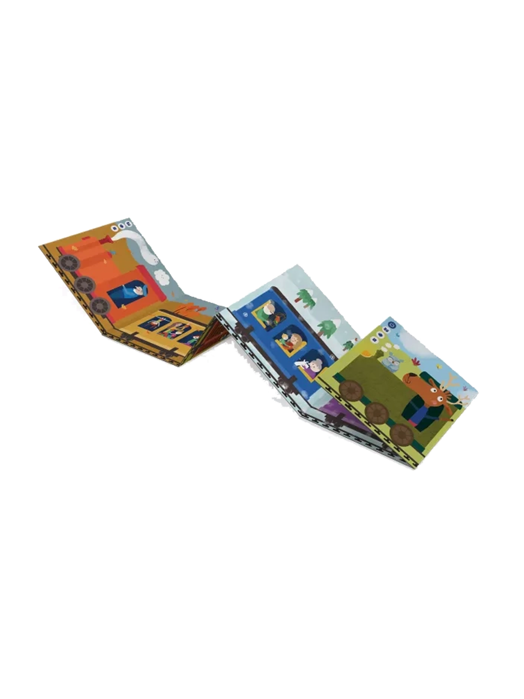 Pociągiem przez cały rok. Mini książka interaktywna Albi BÉBÉ Concept 