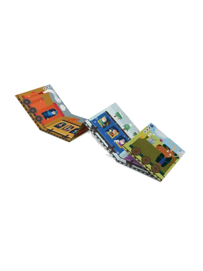 Pociągiem przez cały rok. Mini książka interaktywna Albi BÉBÉ Concept 