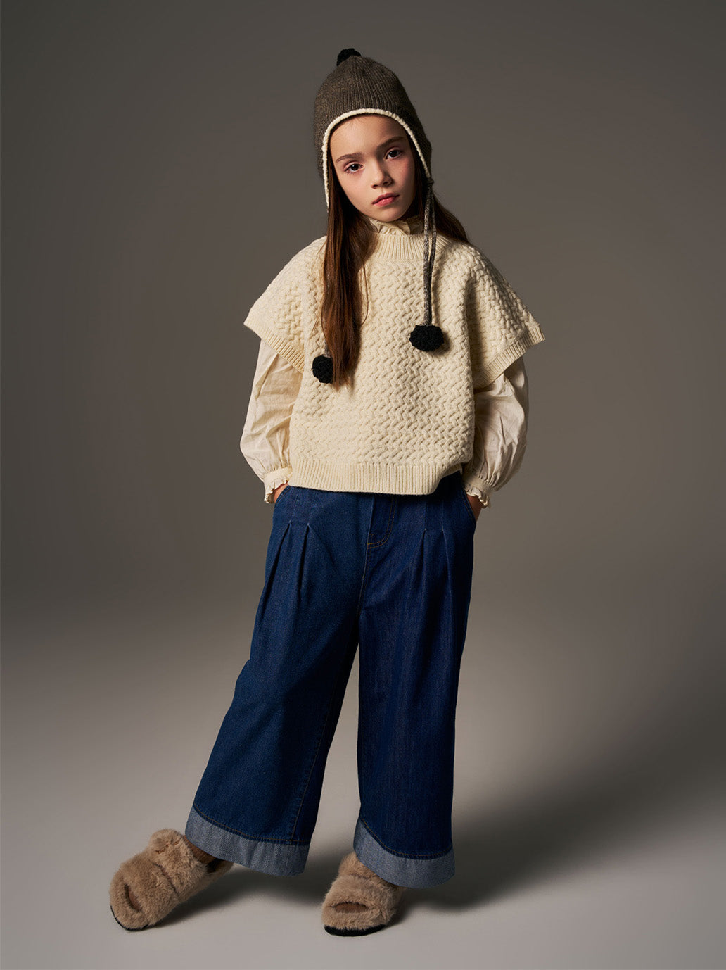 Spodnie Suri Pants Denim Blue C'era una volta BÉBÉ Concept 