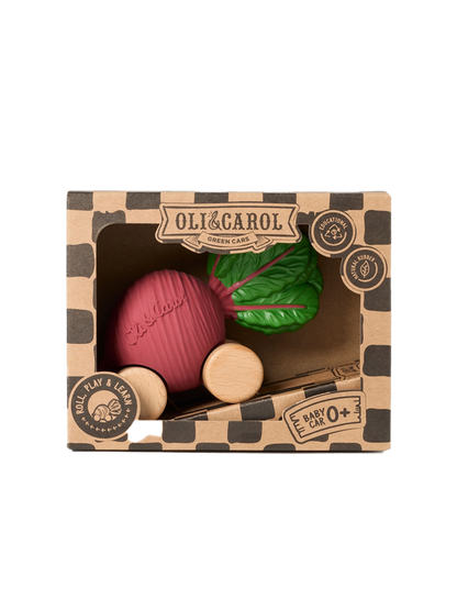 Pierwszy samochodzik z kauczuku Oli &amp; Carol BÉBÉ Concept 