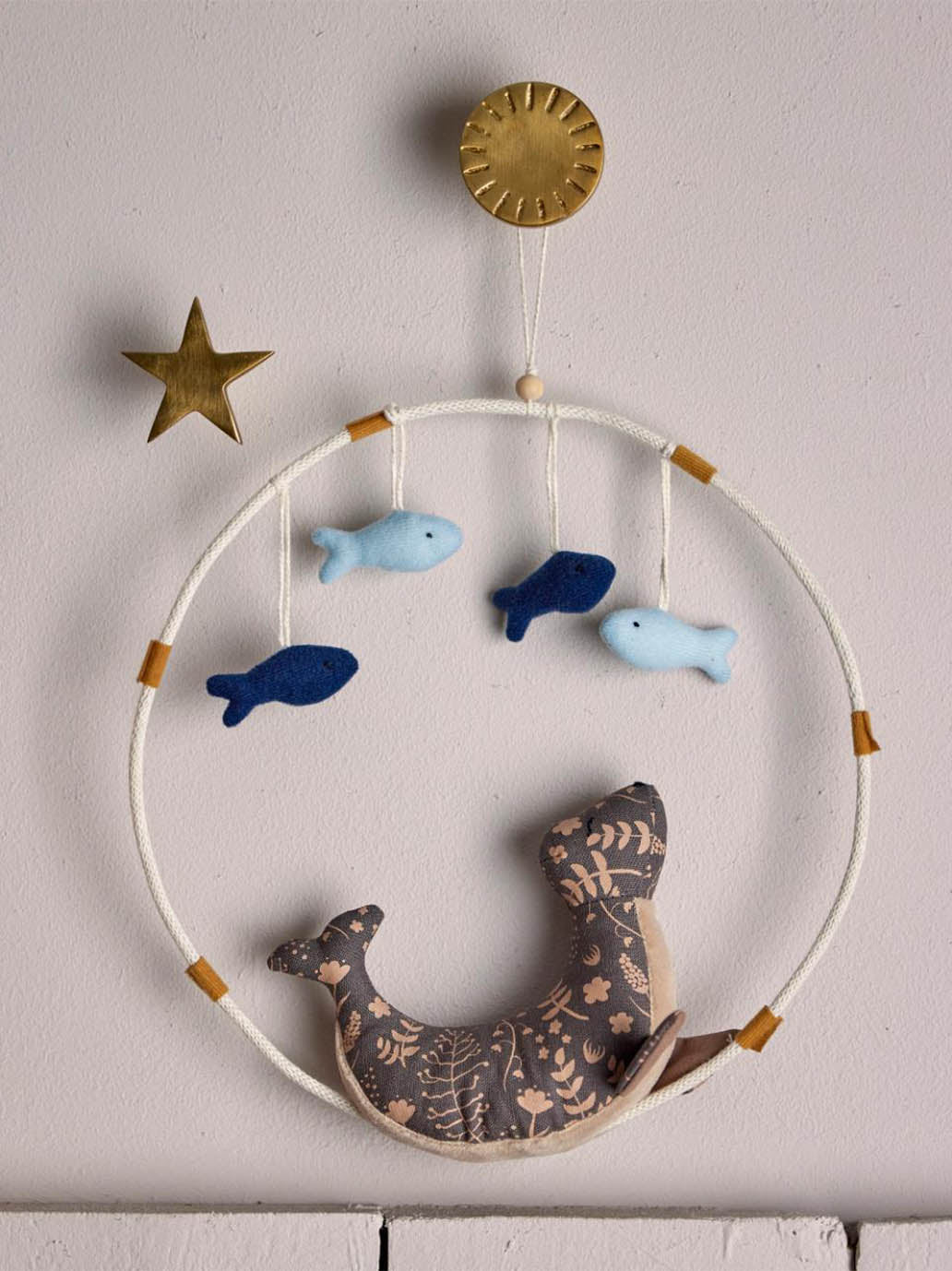 Mosiężne haczyki ścienne Bloomingville BÉBÉ Concept