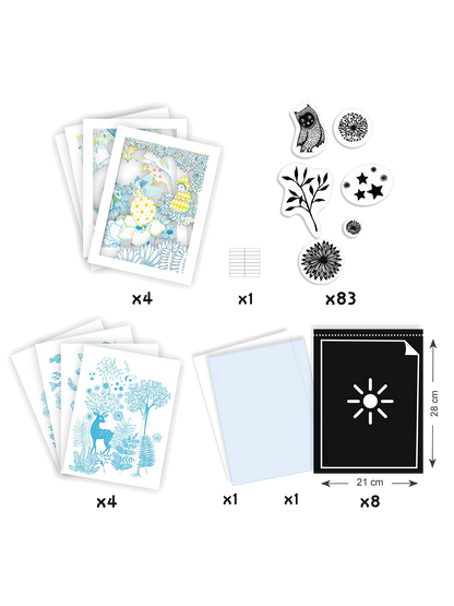 Zestaw artystyczny cyjanotypia Djeco BÉBÉ Concept 