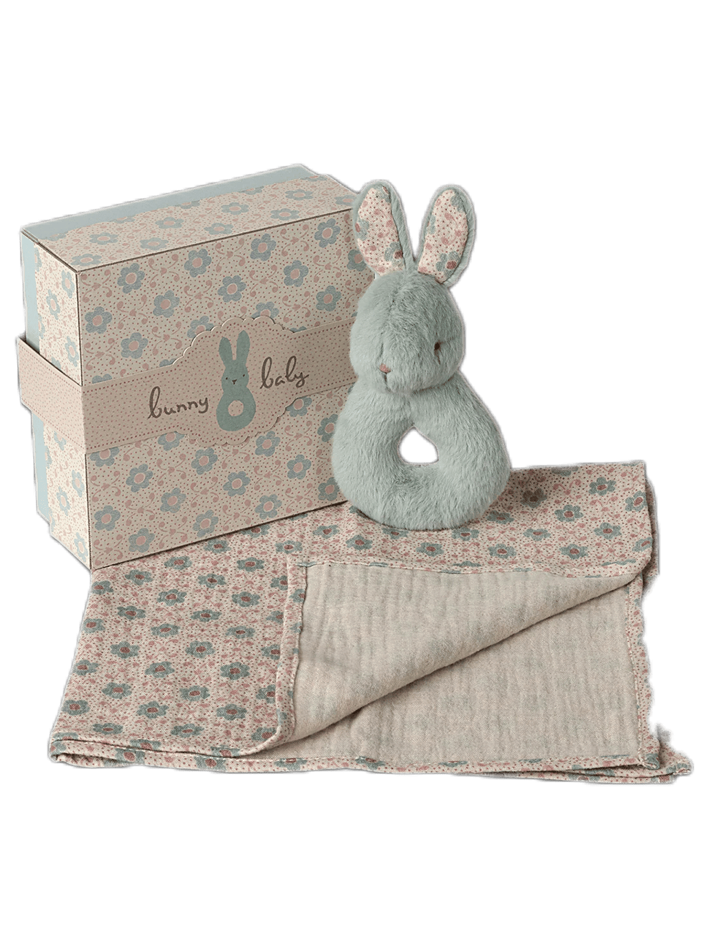 Niemowlęcy zestaw prezentowy z grzechotką Maileg BÉBÉ Concept 