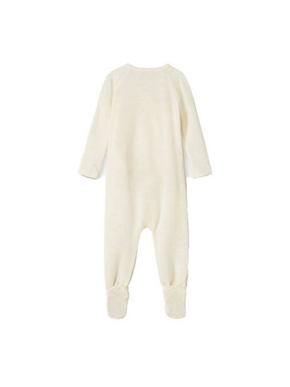 Śpioszki niemowlęce merino Rubetta Pointelle MarMar Copenhagen BÉBÉ Concept 