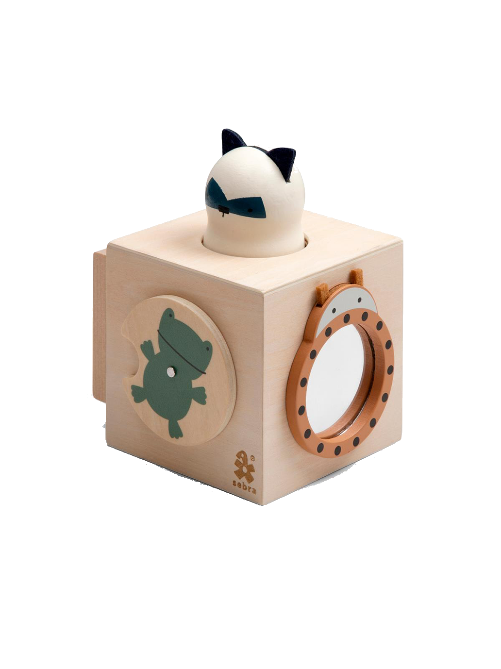 Drewniana kostka manipulacyjna Sebra BÉBÉ Concept
