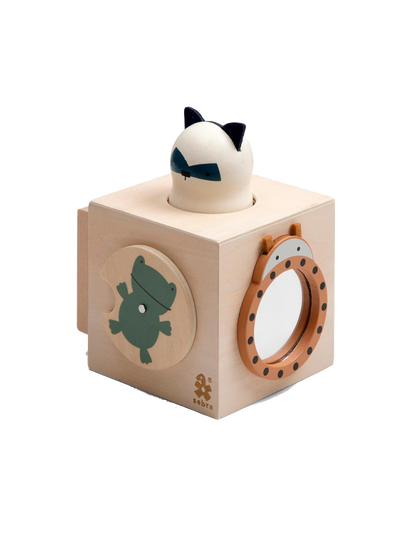 Drewniana kostka manipulacyjna Sebra BÉBÉ Concept