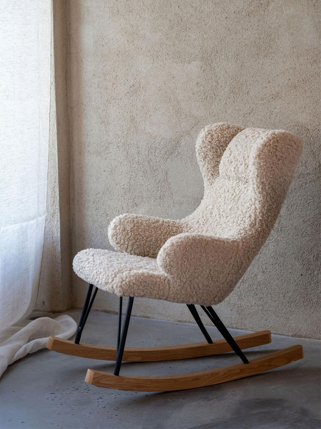 Fotel bujany dla dzieci De Luxe Teddy Quax BÉBÉ Concept 