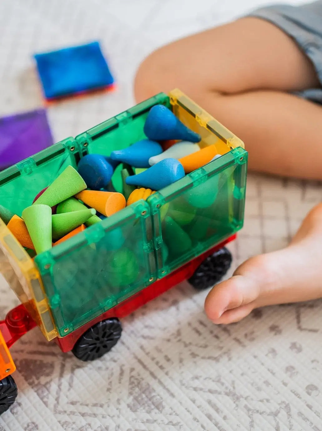 Klocki magnetyczne Rainbow Motion Pack Connetix BÉBÉ Concept 