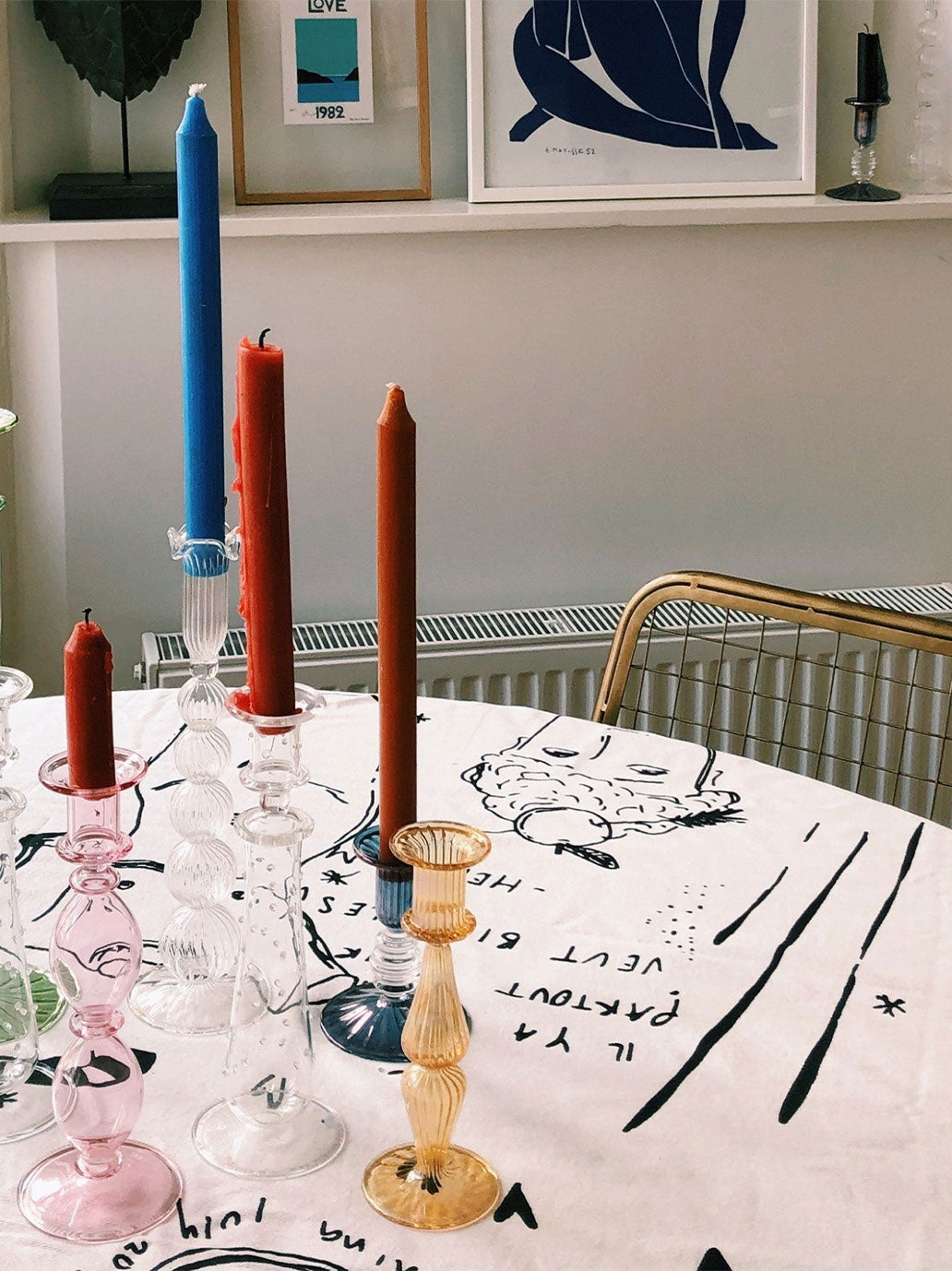 Szklany świecznik Anna + Nina BÉBÉ Concept 