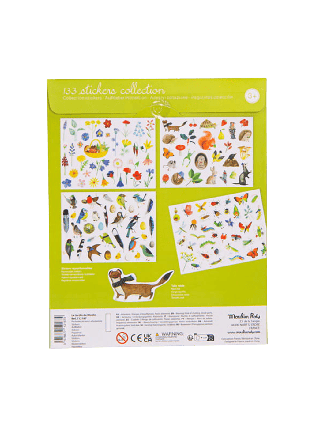 Zestaw arkuszy z naklejkami Collection Moulin Roty BÉBÉ Concept 