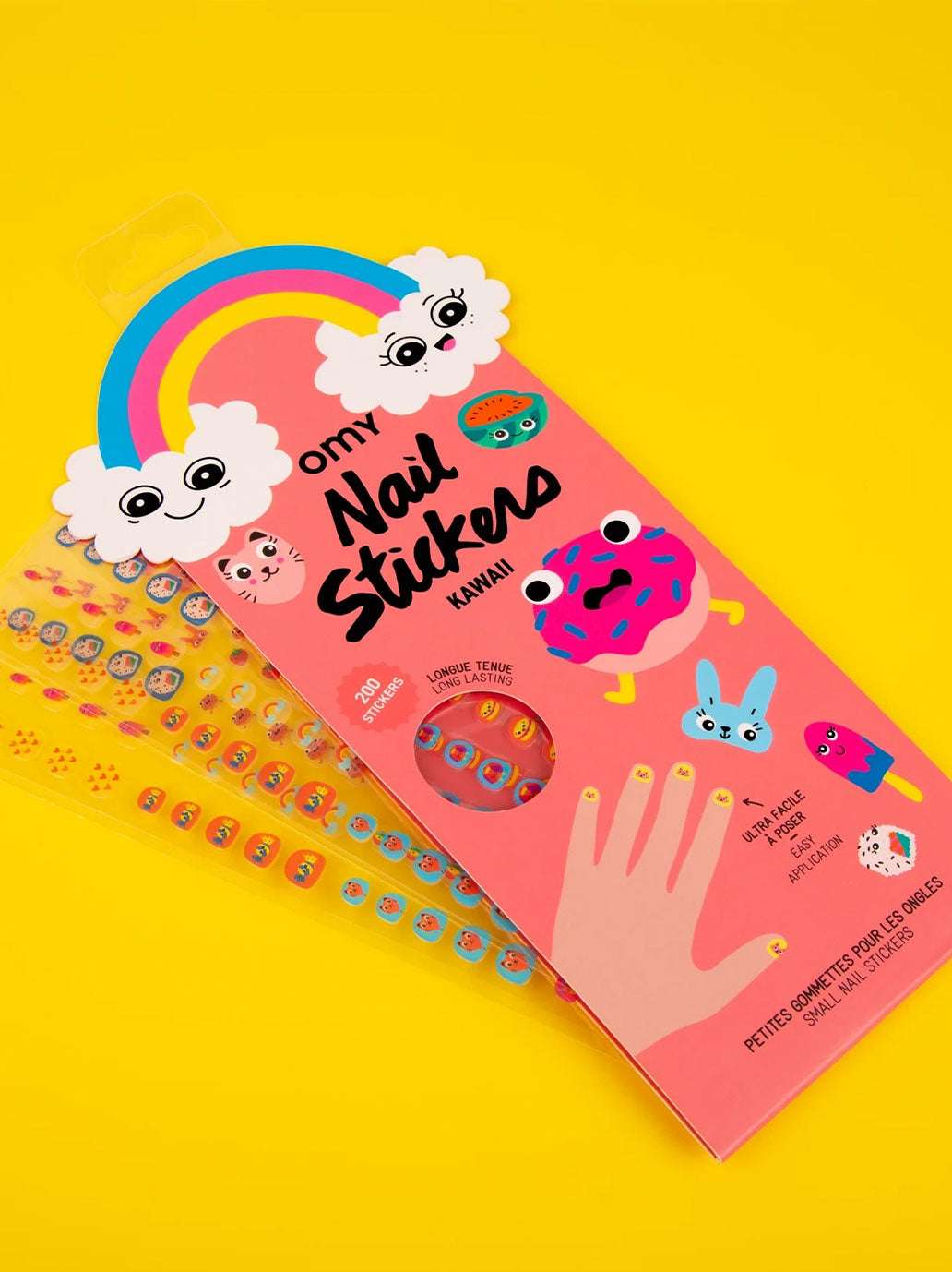 Naklejki na paznokcie dla dzieci 200 sztuk OMY BÉBÉ Concept 