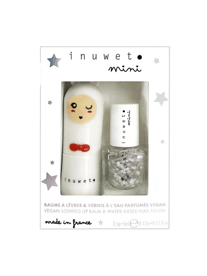 Zestaw dla dzieci Duo balsam do ust + lakier Inuwet BÉBÉ Concept 