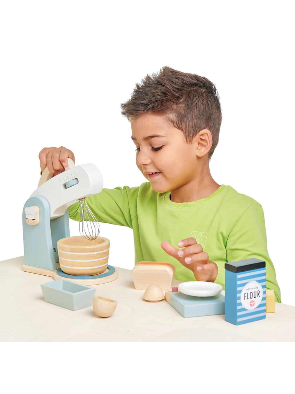 Drewniany zestaw do pieczenia z mikserem Tender Leaf Toys BÉBÉ Concept