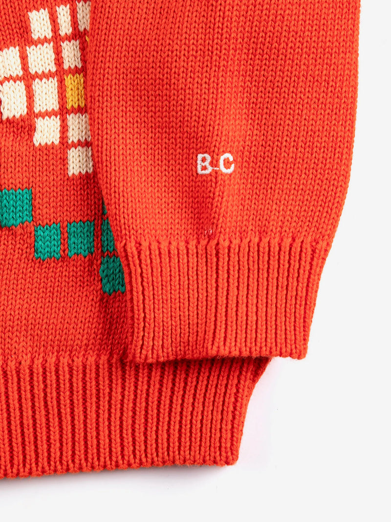 Sweter Pixel Daisy cardigan Bobo Choses BEBE Concept 