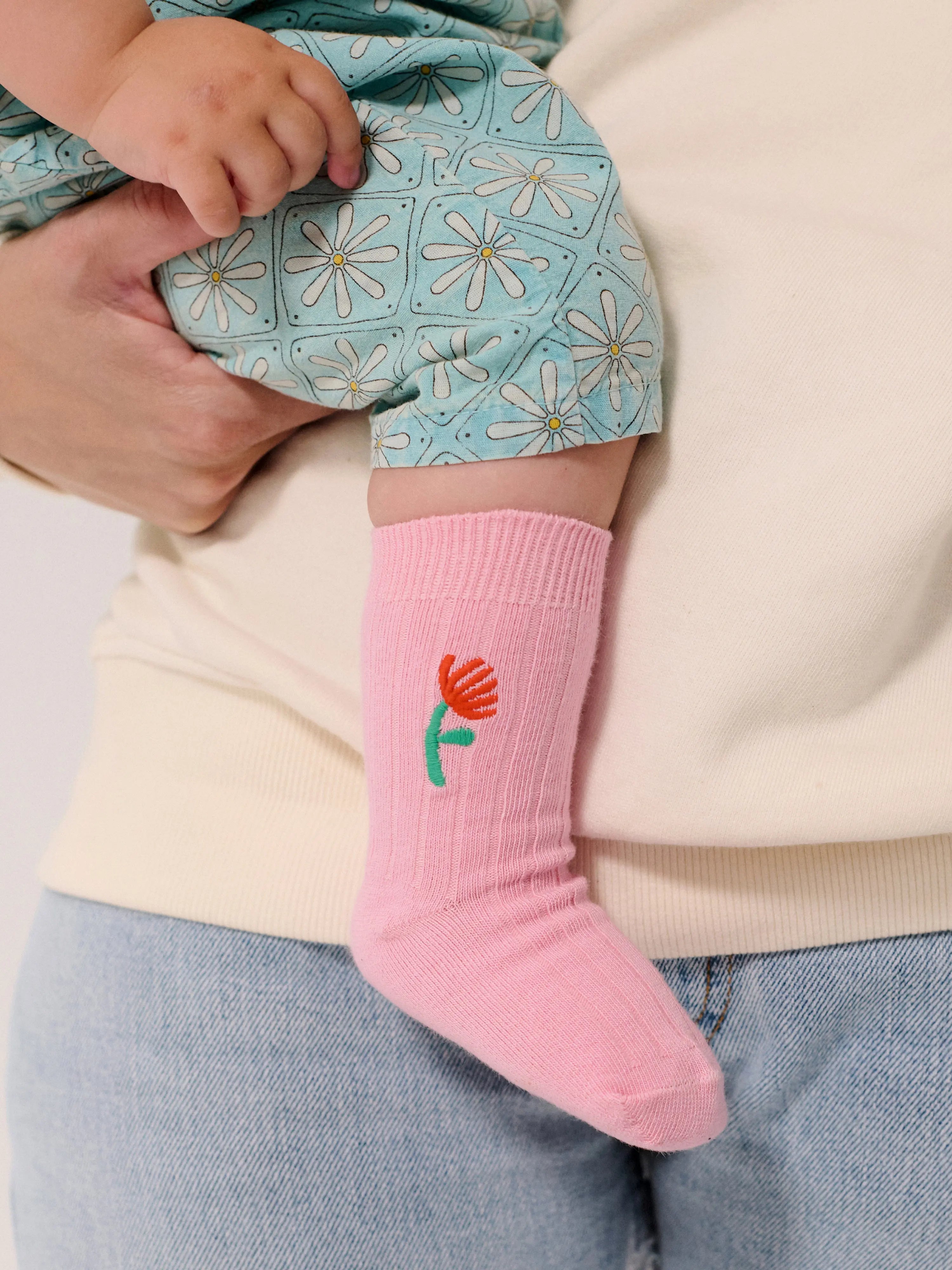 Flower short socks pack x 2 Bobo Choses BEBE Concept 