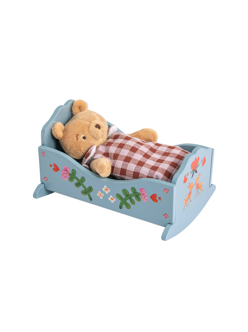 Drewniane mini łóżeczko Les Minouchkas Moulin Roty BÉBÉ Concept 