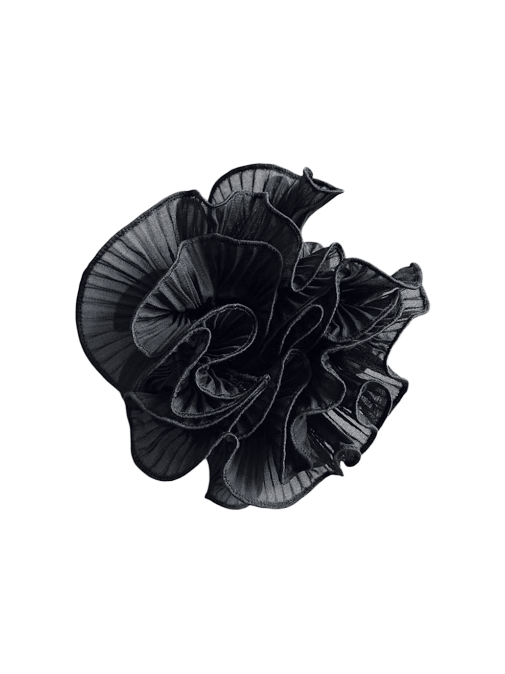 Gumka do włosów Swirl Scrunchie Black BLACK