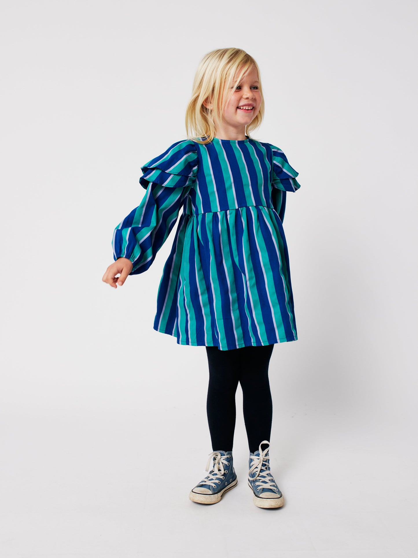 Striped woven dress Kids Bobo Choses BÉBÉ Concept 