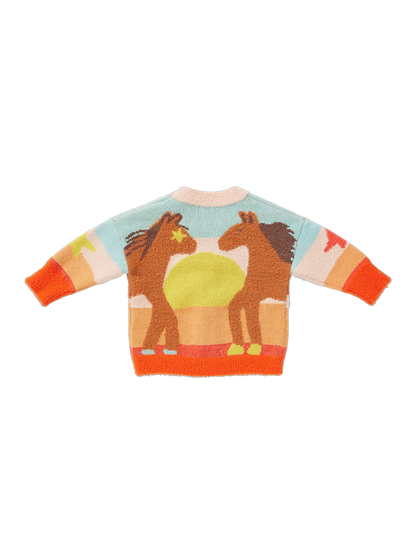 Kardigan z kolorowym wzorem Giddy up Halcyon Nights BÉBÉ Concept 