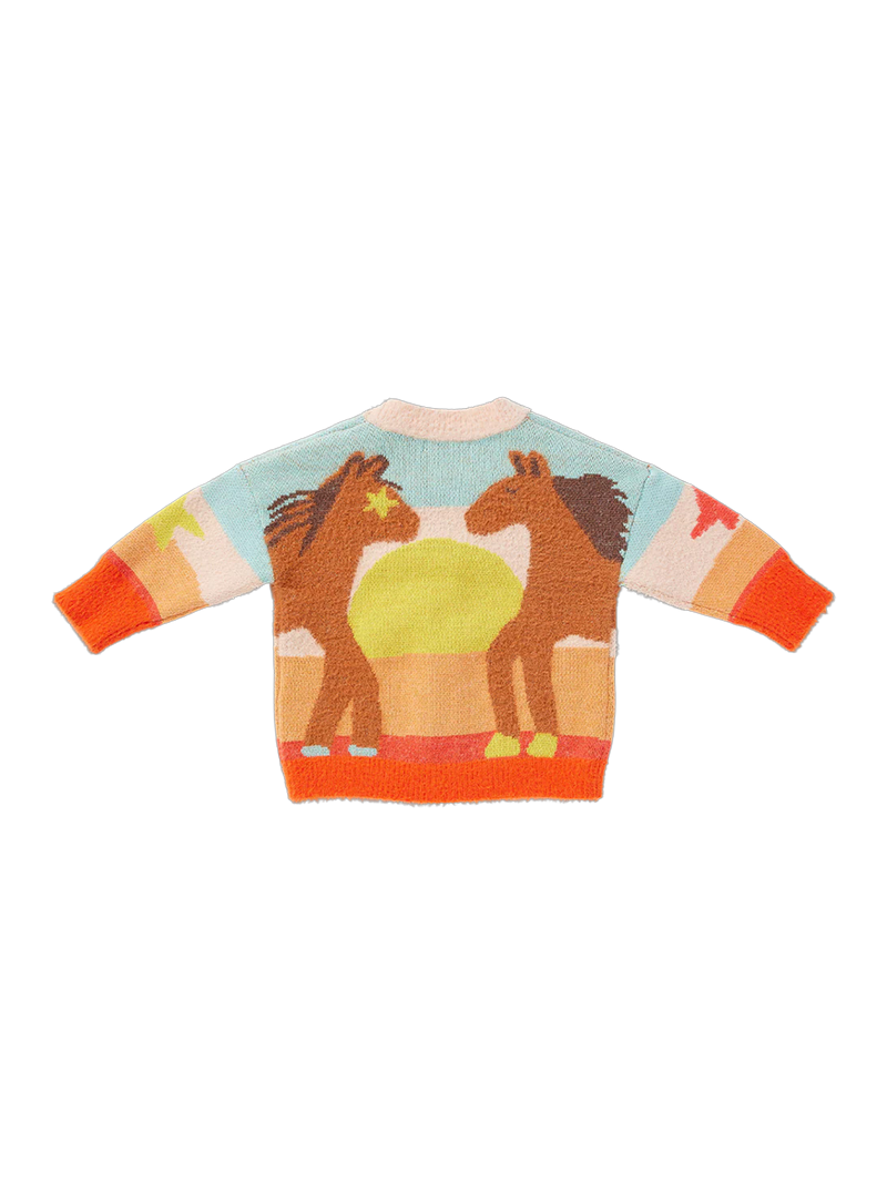 Kardigan z kolorowym wzorem Giddy up Halcyon Nights BÉBÉ Concept 