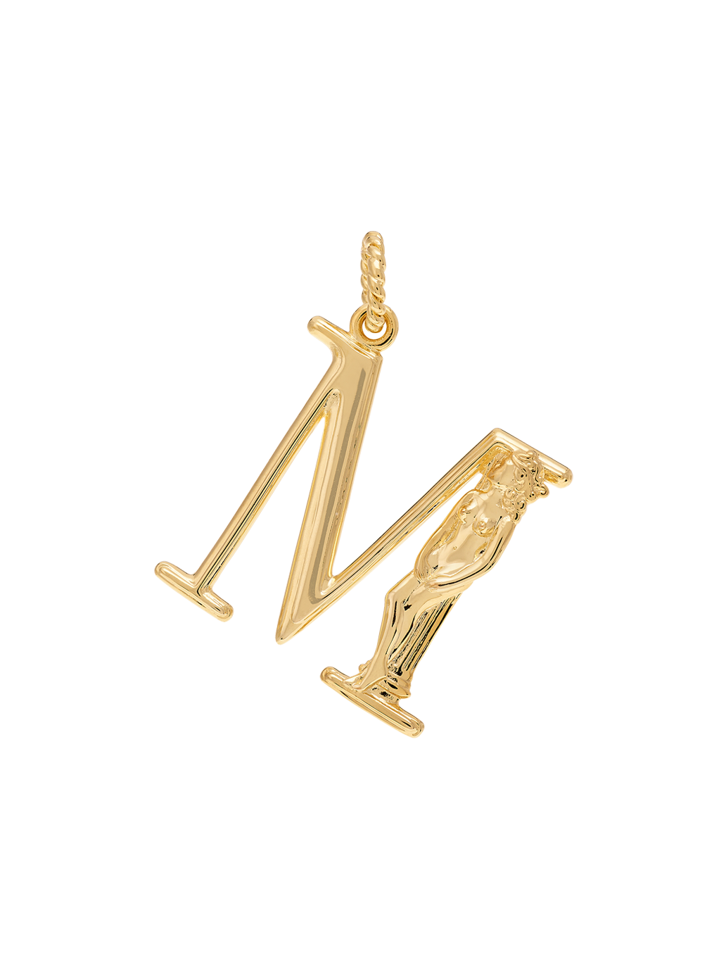 Pozłacana zawieszka Initial Muse Necklace Charm M