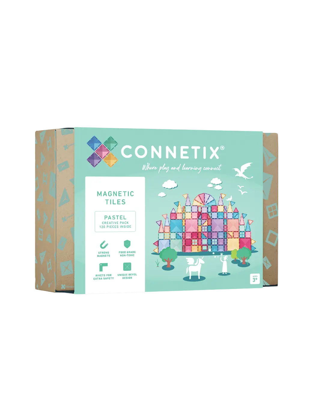 Klocki magnetyczne Pastel Creative pack Connetix BÉBÉ Concept 