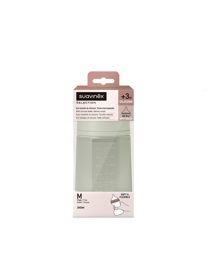 Antykolkowa butelka silikonowa SX Pro Colour Essence Suavinex BÉBÉ Concept